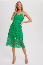 Load image into Gallery viewer, Crochet Lace Mid Dress
