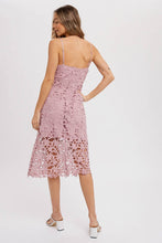 Load image into Gallery viewer, Crochet Lace Mid Dress
