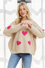 Load image into Gallery viewer, Lovely Heart Oversized Heart Sweater
