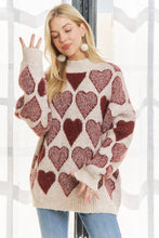 Load image into Gallery viewer, Loose Fit Heart Sweater
