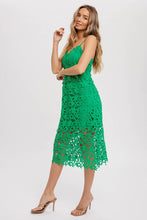 Load image into Gallery viewer, Crochet Lace Mid Dress
