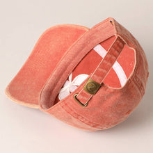 Load image into Gallery viewer, Red Bow Embroidered Cotton Baseball Cap
