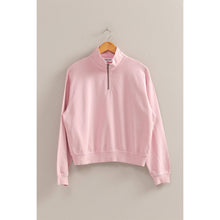 Load image into Gallery viewer, Quarter Zip Long Sleeve Sweatshirt
