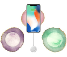 Load image into Gallery viewer, Purple Wireless Crystal Charging Pad
