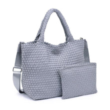 Load image into Gallery viewer, Gray Woven Neoprene Tote
