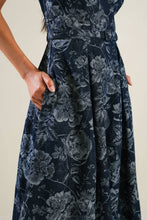 Load image into Gallery viewer, A Jacquard Denim Midi Dress
