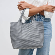 Load image into Gallery viewer, Gray Woven Neoprene Tote
