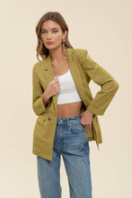 Load image into Gallery viewer, Moss Green Collared Blazer
