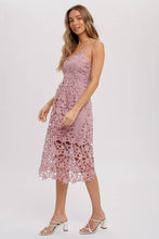 Load image into Gallery viewer, Crochet Lace Mid Dress
