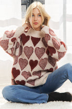 Load image into Gallery viewer, Loose Fit Heart Sweater
