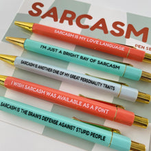 Load image into Gallery viewer, Sarcasm Pen Set
