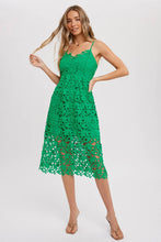 Load image into Gallery viewer, Crochet Lace Mid Dress
