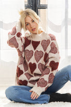 Load image into Gallery viewer, Loose Fit Heart Sweater
