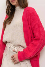 Load image into Gallery viewer, Checkered Textured Knit Cardigan
