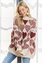 Load image into Gallery viewer, Loose Fit Heart Sweater
