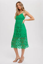 Load image into Gallery viewer, Crochet Lace Mid Dress
