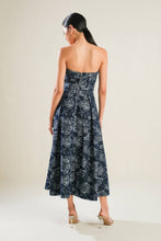 Load image into Gallery viewer, A Jacquard Denim Midi Dress
