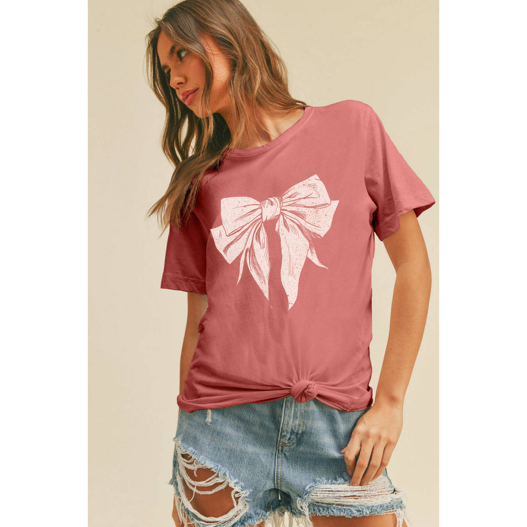 Rose Bow Graphic Tee