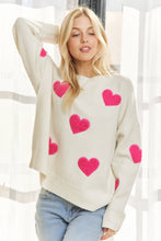 Load image into Gallery viewer, Lovely Heart Oversized Heart Sweater
