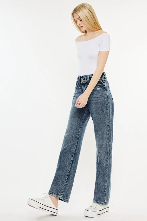 High Rise Straight Leg Jeans