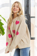 Load image into Gallery viewer, Lovely Heart Oversized Heart Sweater
