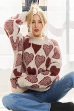 Load image into Gallery viewer, Loose Fit Heart Sweater
