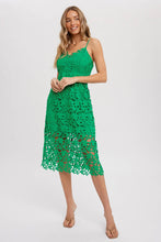 Load image into Gallery viewer, Crochet Lace Mid Dress
