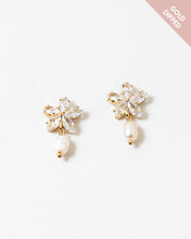 Load image into Gallery viewer, 14kt Gold Dipped Pearl Drop Earrings

