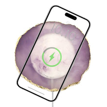 Load image into Gallery viewer, Purple Wireless Crystal Charging Pad
