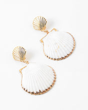 Load image into Gallery viewer, White Shell Statement Earrings
