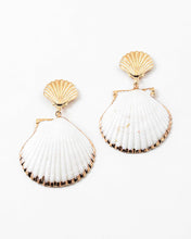 Load image into Gallery viewer, White Shell Statement Earrings
