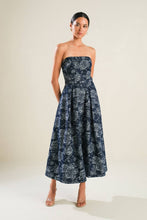 Load image into Gallery viewer, A Jacquard Denim Midi Dress
