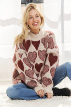 Load image into Gallery viewer, Loose Fit Heart Sweater
