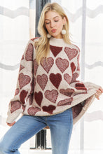 Load image into Gallery viewer, Loose Fit Heart Sweater
