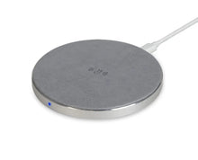 Load image into Gallery viewer, Grey Leather Wireless Charging Pad
